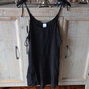 C) Xhilaration Black Dress with Tie Straps